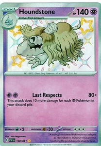 Pokémon Paldean Fates TCG "Houndstone" Holo! #168/091. NM-Mint! - Picture 1 of 1