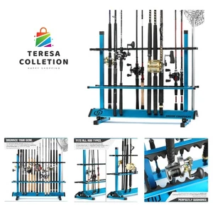 Organizador de soporte para caña de pescar, 24-48 ranuras para sostener agua salada fresca... - Imagen 1 de 8