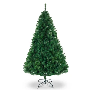 π² 7FT Artificial Christmas Tree - 1334 Tips! Unlit Classic Green Pine π² - Picture 1 of 9