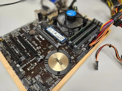 ASUS Z97-K Intel Z97 Motherboard + INTEL CORE i7-4790K CPU + 16gb + 128gb M2 - Image 1 of 4