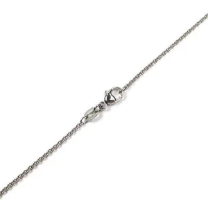 1.3mm Platinum PT950 Round Cable Chain Necklace 16" 18" 20" 22" 24" or 30" - Picture 1 of 1