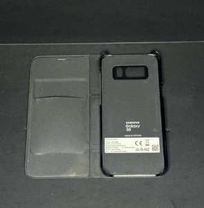 EUC Original Samsung Galaxy S8 LED View Cover Flip Case schwarz - Bild 1 von 5