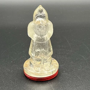 Antique Avor Belsnickel Glass Co. Candy Container Santa 4” Red Cap 1920's - Picture 1 of 15