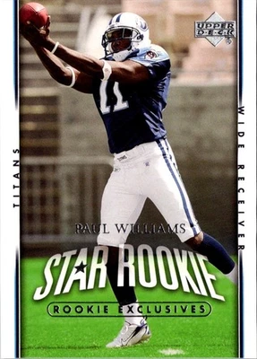 2007 Upper Deck Paul Williams #272 Tennessee Titans Football Card - Image 1 of 2