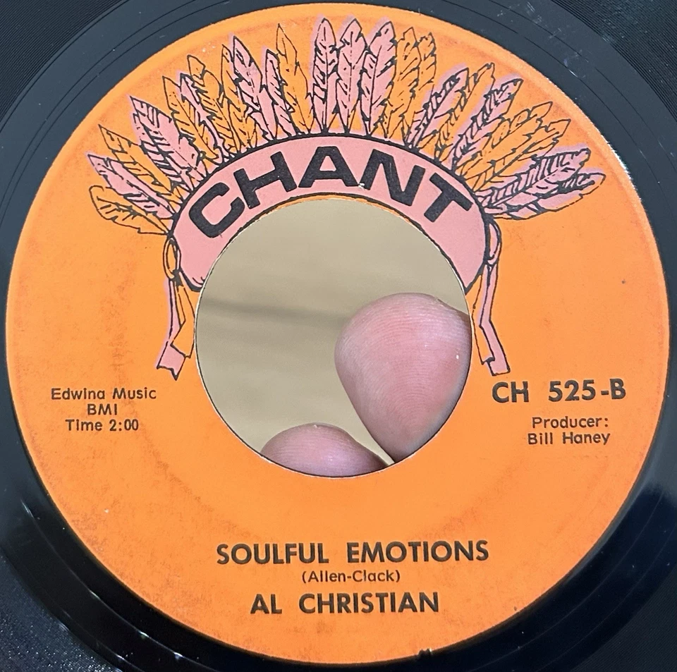 RARE Georgia Funk Deep Soul 45 AL CHRISTIAN Soulful Emotions CHANT VG* - Image 1 of 4