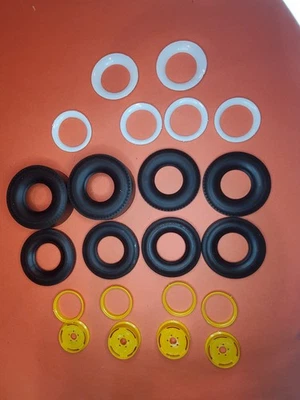 Lindberg "TIGER T" 1/8 Scale wheels tires trim lot - Image 1 of 4