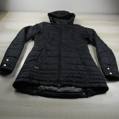 Outdoor Research Jacket Womens Small Black Long Puffer Thermal Primaloft Hoodie - Image 1 of 4