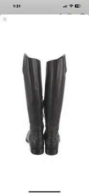 Fendi 皮革及膝骑行靴 6 码 — 第 1/4 张图片