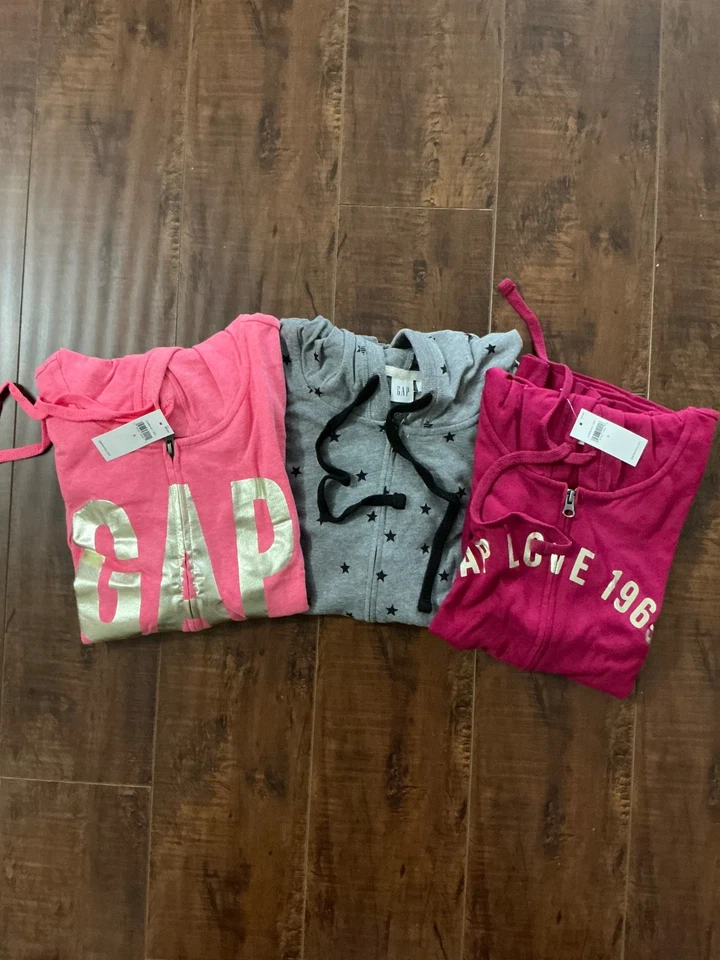 GAP LOGO Sudadera con Capucha Cremallera Completa Manga Larga Mujeres Sudaderas para S, M, L, XL, XXL Foto 1 de 1