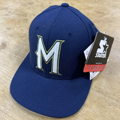 Nuevo De Colección Starter Milwaukee Brewers Logo Retro Correa Ajustable Sombrero Gorra Foto 1 de 4