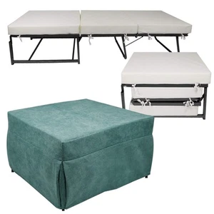 Pouf Letto Brandina con Materasso Pieghevole 78x78x47 cm Avalli Contract - Foto 1 di 7