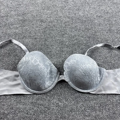 Ambrielle Women Bra 36B Blue Back Smoothing Demi T Shirt - Image 1 of 3