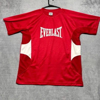 Camiseta masculina Everlast Greatness Within média vermelha branca gráfica manga raglan - Imagem 1 de 4
