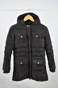 Escada Girl's Puffer Jacket Age 12 Years Metallic Brown Hooded Zip Up Padded - Picture 1 of 6
