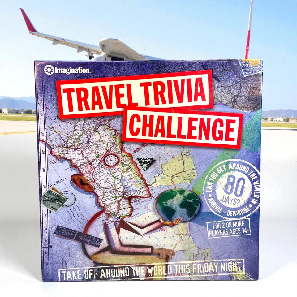 Travel Trivia Challenge Board Game– Imagination – Complete – Excellent Condition - Image 1 of 4