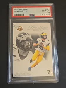 2024 PANINI PRESTIGE 311 JJ McCarthy (RC) PSA 10 Minnesota Vikings / Michigan - Picture 1 of 2