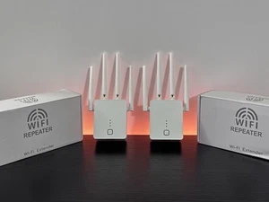 WiFi Extender Fastest WiFi Booster 1200Mbps Dual Band 5GHz/2.4GHz Ethernet Port - Picture 1 of 6