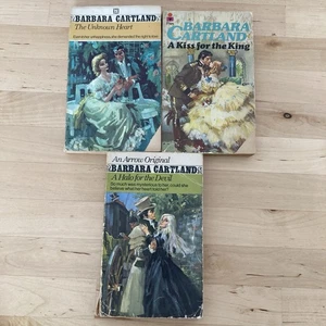 Barbara Cartland - Romance - Vintage 1970s Paperback Books x 3 Arrow Pan - Picture 1 of 4