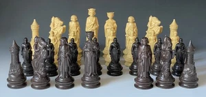 Mid-Century Modern Vintage Anri Plastic Cast Chess Piece Set - Picture 1 of 13