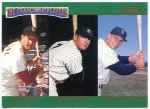 1992 Score The Franchise Players #4 Mickey Mantle - Stan Musial - C. Yastrzemski - Picture 1 of 2