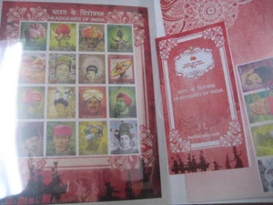 2017 Presentation Set of Headgears of India w/ FDC, brochure & miniature sheet - Picture 1 of 7