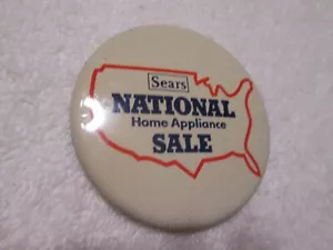 Vintage Sears Werbung Pinback Knopf National Home Appliance Verkauf - Bild 1 von 2