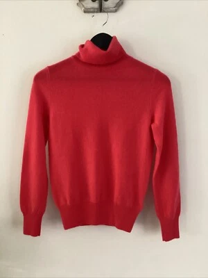 Autograph Flame 100% Cashmere Roll Neck Jumper, UK Size 6, Good Condition - Image 1 of 4