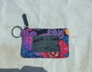 Vera Bradley Slate Flower Blooms ID/Card Wristlet - Picture 1 of 4