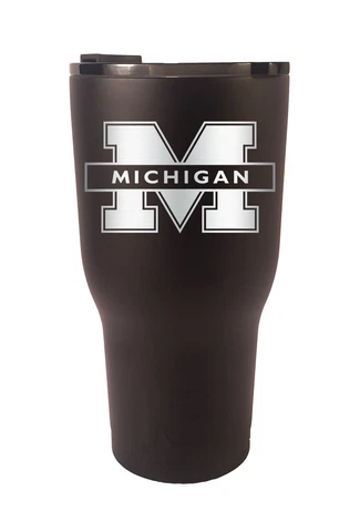 Michigan Wolverines RTIC Laser Engraved 20 or 30 oz Stainless Steel Tumbler Cover