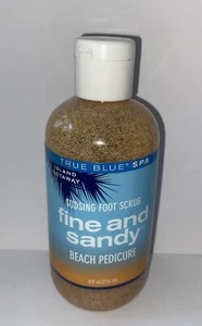 BATH AND BODY WORKS TRUE BLUE SPA FINE AND SANDY BEACH PEDICURE FOOT SCRUB 8 oz - Picture 1 of 2