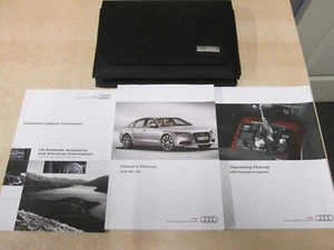 AUDI A6 S6 OWNERS MANUAL HANDBOOK PACK SALOON AVANT 2011-2015 + SAT NAVI - Picture 1 of 1