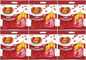 6x Jelly Belly Hot Cinnamon Flavour Jelly Beans 70g Bag American Candy - Picture 1 of 2