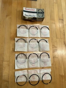 Set Of 4 NOS Vintage Continental Set of 4 Engineered Piston Rings 254 06 - Picture 1 of 13