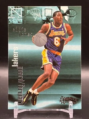 Eddie Jones Basketball player Cards Los Angeles Lakers NBA Thunder 1998 aA - Image 1 of 4