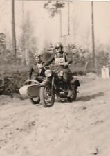 Vintage Foto Motorrad Fahrer Motoradrennen Oldtimer 50er Jahre