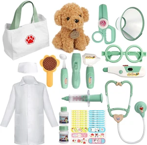 Doctor Kit for Toddlers 3 4 5 6 Years Old, 26 Pcs Kids Doctor Playset with Dog T - Picture 1 of 12