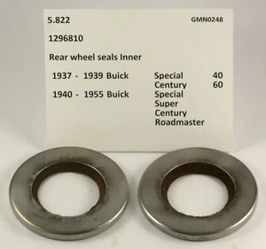 1937-1955 Buick Special Century Super Roadmaster NOS rear seals 1296810 - Picture 1 of 2