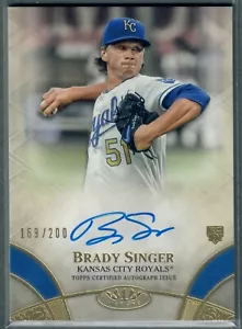 2021 Topps Tier One Brady Singer Rookie Card Auto Autograph #/200 RC SP - Picture 1 of 2