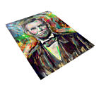 Abraham Lincoln Art, Abe Lincoln Canvas, President painting, Historical Art