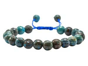 Chrysocolla Crystal Faceted Beads - Adjustable Bracelet - Picture 1 of 8