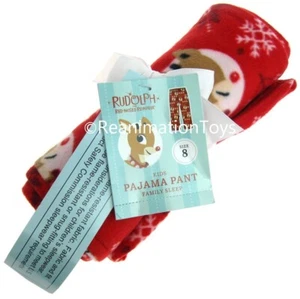 New Rudolph the Red-Nosed Reindeer Winter Pajama PJ Pants Kids Size 8 - Picture 1 of 2