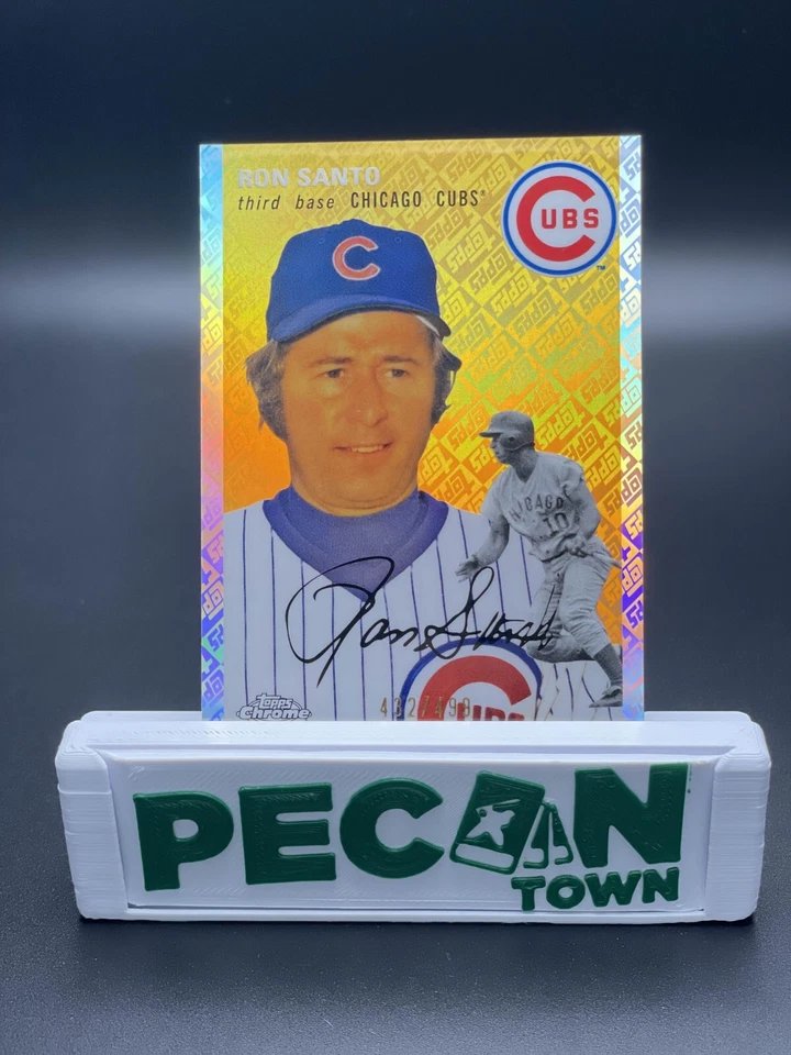 2023 Topps Platinum Anniversary Ron Santo Topps Logo Refractor /499 - CHI Cubs - Image 1 of 1