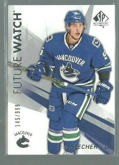 2016-17 SP Authentic #164 Troy Stecher FW RC 145/999 (ref 82925) - Image 1 of 1