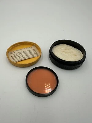 Vintage TIFFEN Filter 85 A Filter Series V1 Drop In Lens Filter Warming Orange - Image 1 of 4