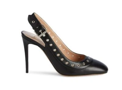 NUEVOS ZAPATOS DE SALÓN VALENTINO Garavani de cuero remachado con honda trasera (talla 38) - ¡$725,00! Foto 1 de 4