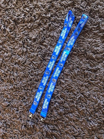 2 New Dallas Mavericks Team Color Lanyard Key Chain Cover