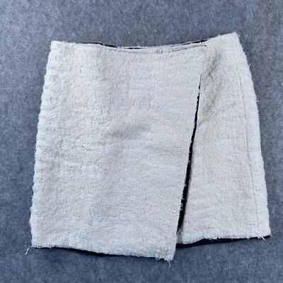 Proenza Schouler Women's 4 Cotton Silk Ivory Textured Mini Skirt  - Image 1 of 4