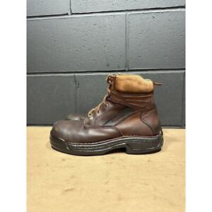 Wolverine WP EH 6” Steel Toe Brown Leather Work Boots Men’s Sz 11 EW