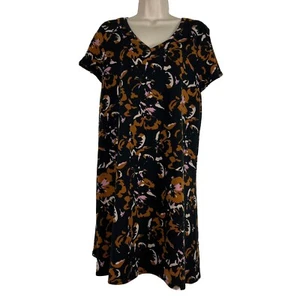 Nine West Dress Women's Medium Short Sleeve V Neck Knee Length Shift - Picture 1 of 11