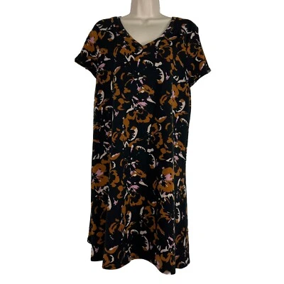 Nine West Dress Women's Medium Short Sleeve V Neck Knee Length Shift - image 1 of 4
